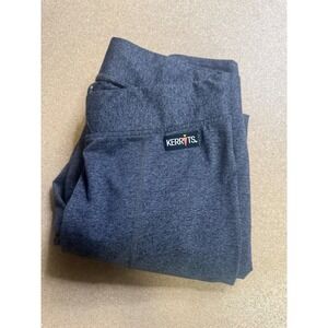 Kerrits Womens Equestrian Riding Tights Knee Patch Breeches Gray Medium
